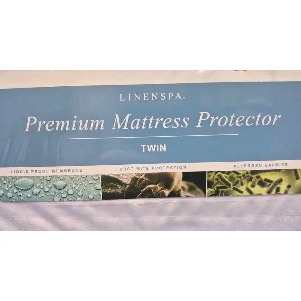 NEW LinenSpa Twin Premium Mattress Protector 10 Year Warranty